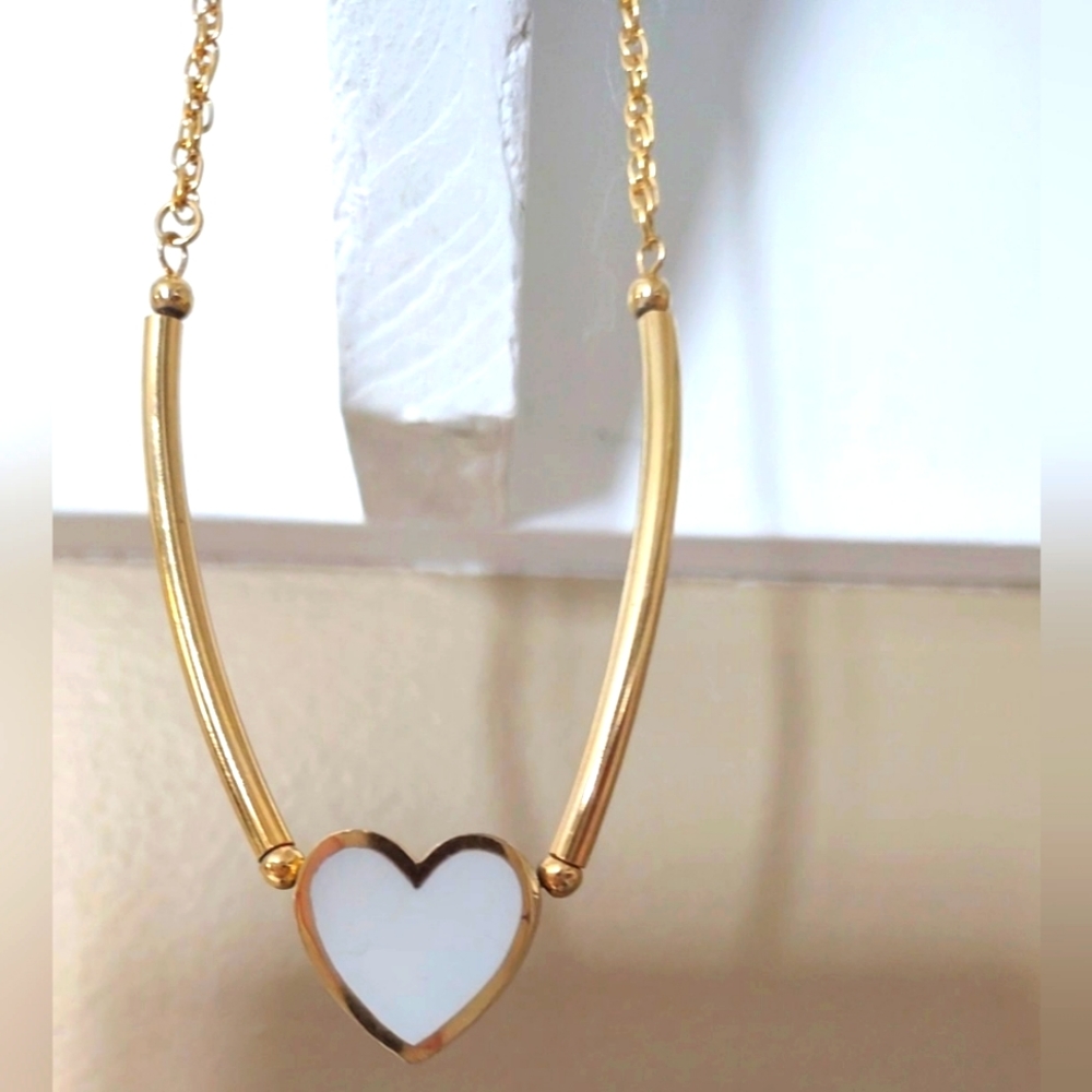 Heart Fashion Necklace Made in Italy - Picture 3 of 12